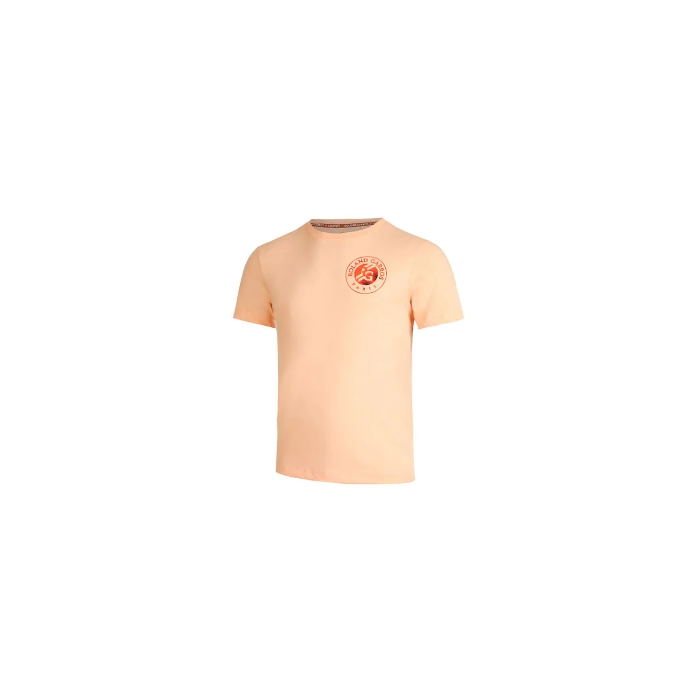 T-Shirt LACOSTE Homme ROLAND GARROS Pêche PE 2023