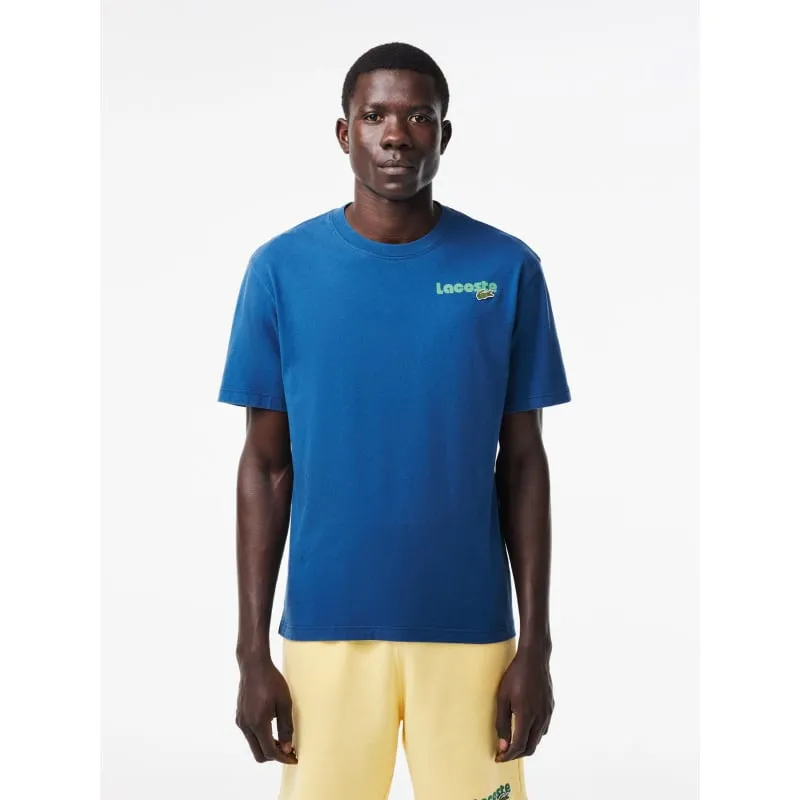 T-shirt logo vert bleu homme - Lacoste | wimod