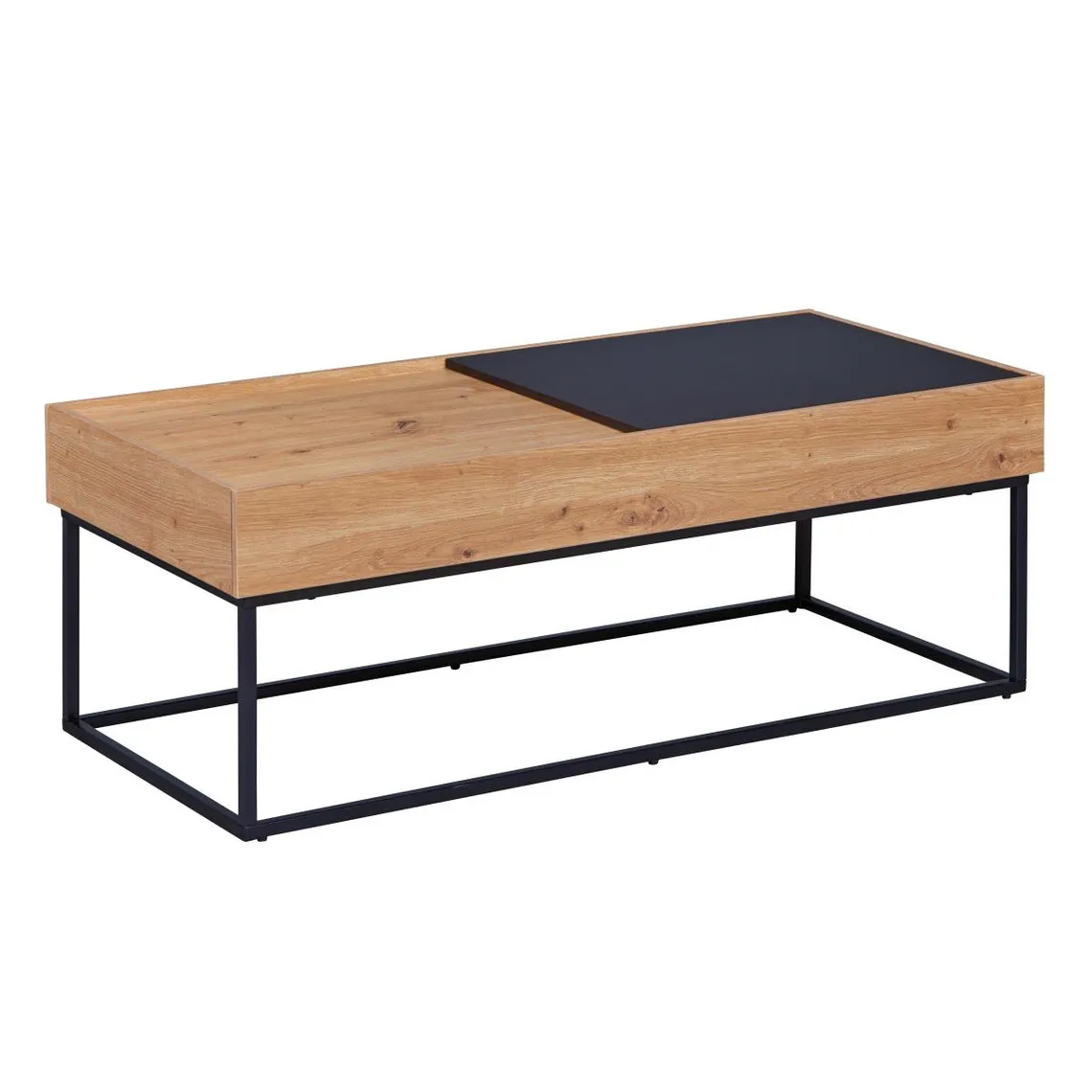 Table basse Décor Chêne Artisan/Gris Anthracite  | 3 Suisses