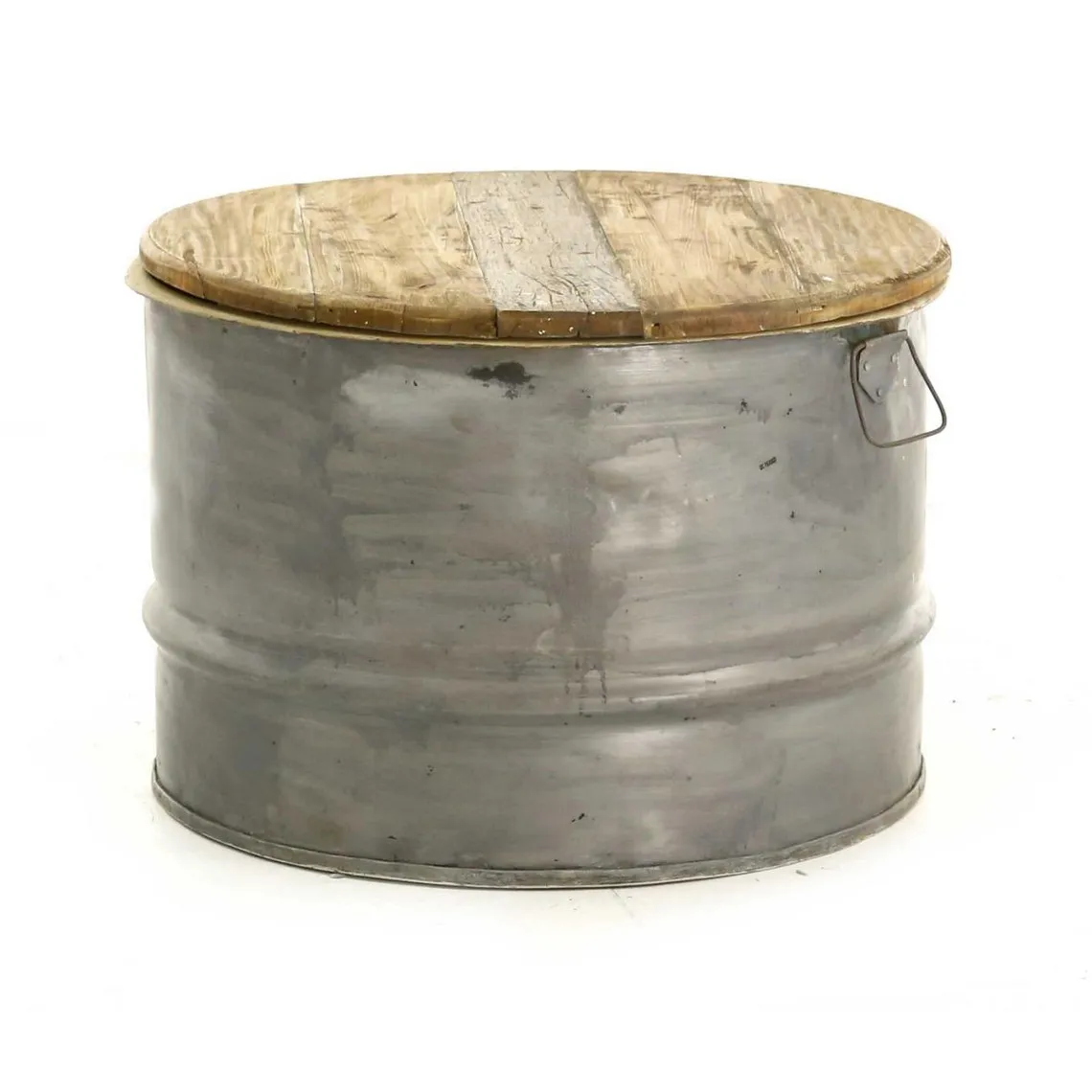 Table basse ronde en Métal gris | 3 Suisses