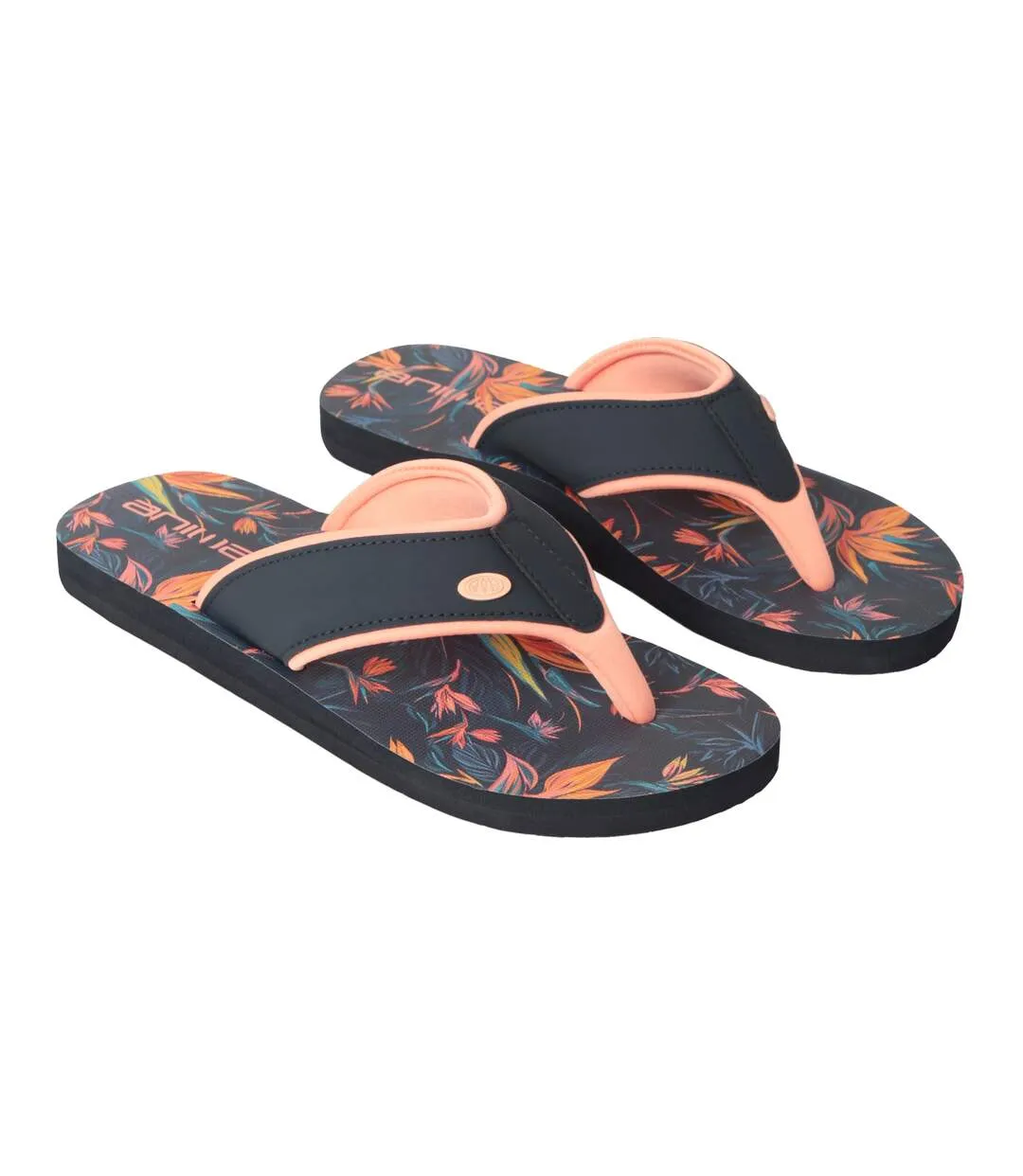 Tongs swish femme orange foncé Animal