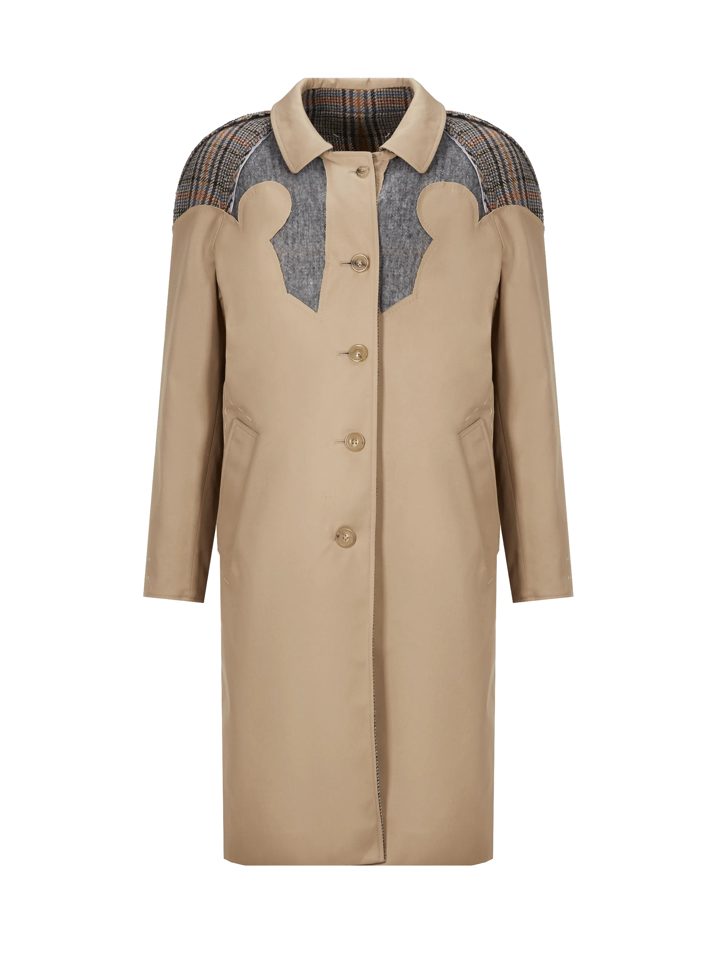 TRENCH BI-MATIèRE - MAISON MARGIELA pour HOMME | Printemps