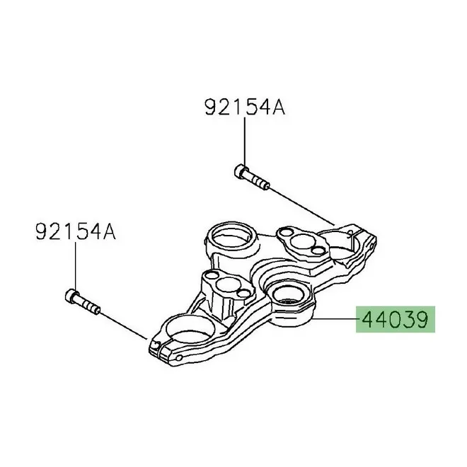 Té de fourche supérieur Kawasaki Versys 1000 (2019-2024) | Moto Shop 35
