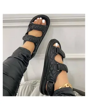 Velcro Sandales Femmes Plage Sandales