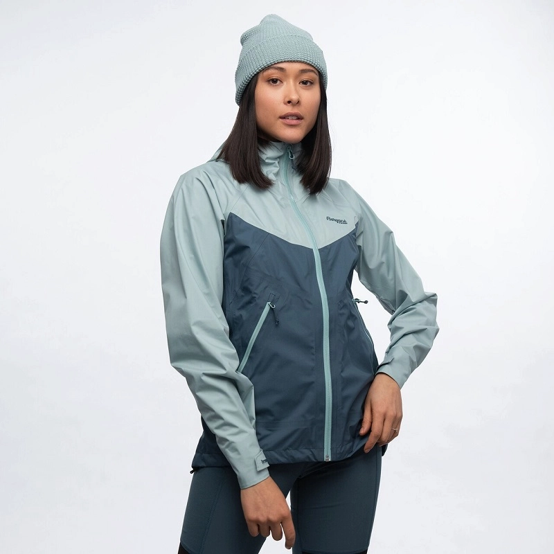 Veste Bergans Letto V2 3L Jacket Femme Orion Blue Misty Forest