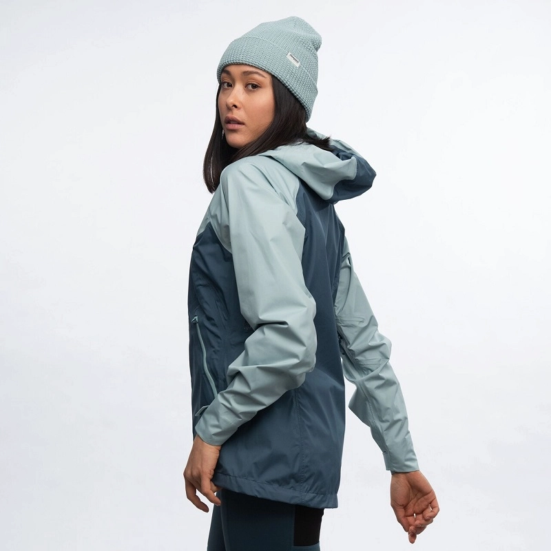 Veste Bergans Letto V2 3L Jacket Femme Orion Blue Misty Forest
