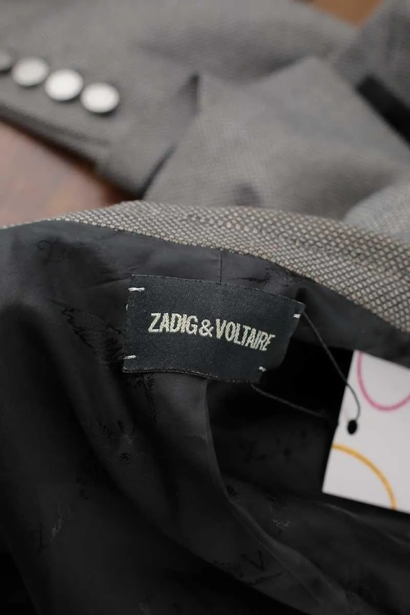 Zadig & Voltaire gris. Matière principale polyester. Taille 36.
