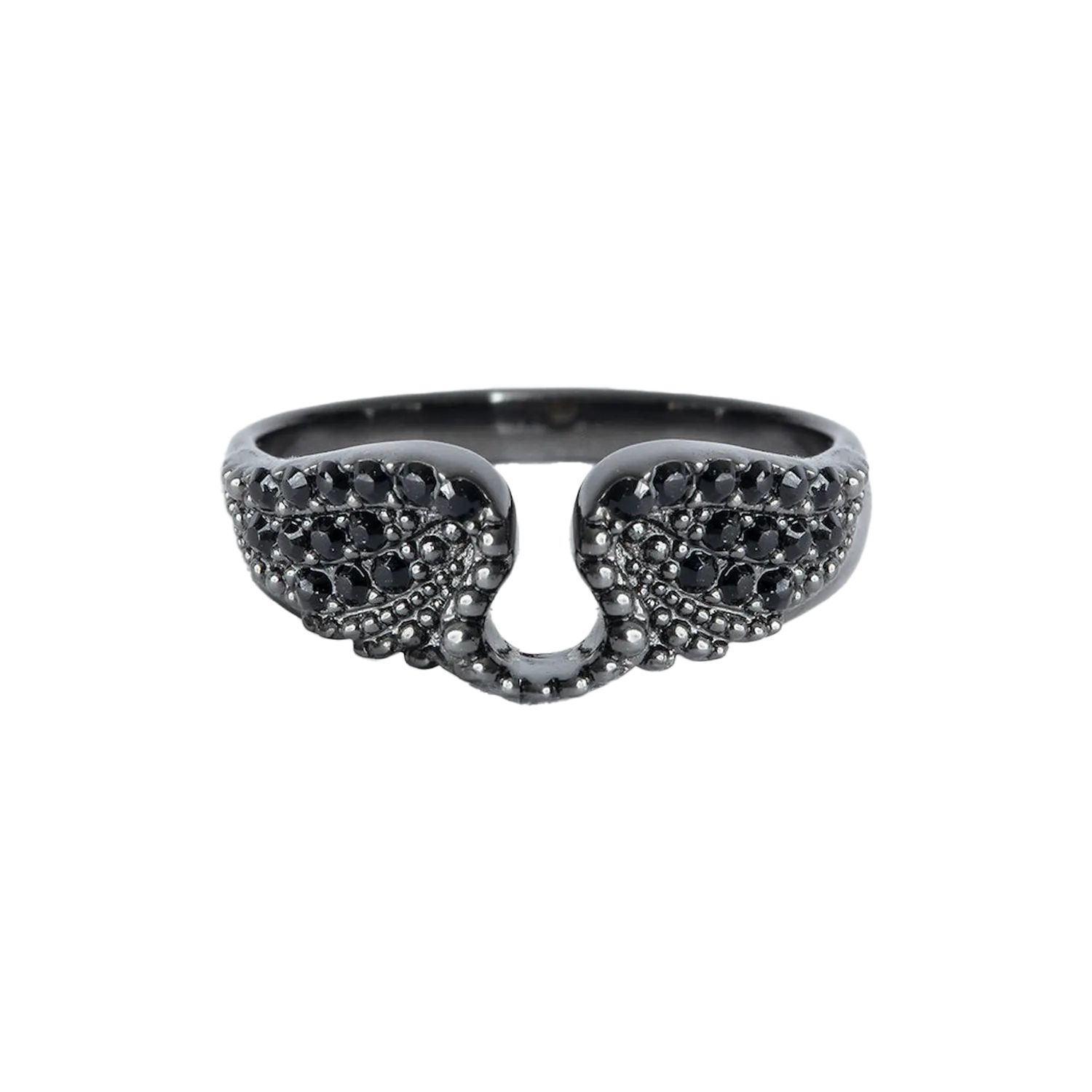 ZADIG&VOLTAIRE  Bague à cristaux rock - Gris