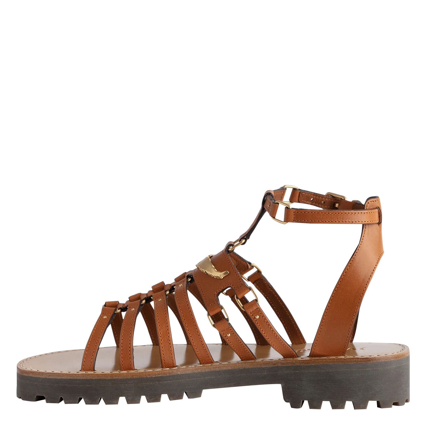 ZADIG&VOLTAIRE  Sandales crantées en cuir joe - Multicolore