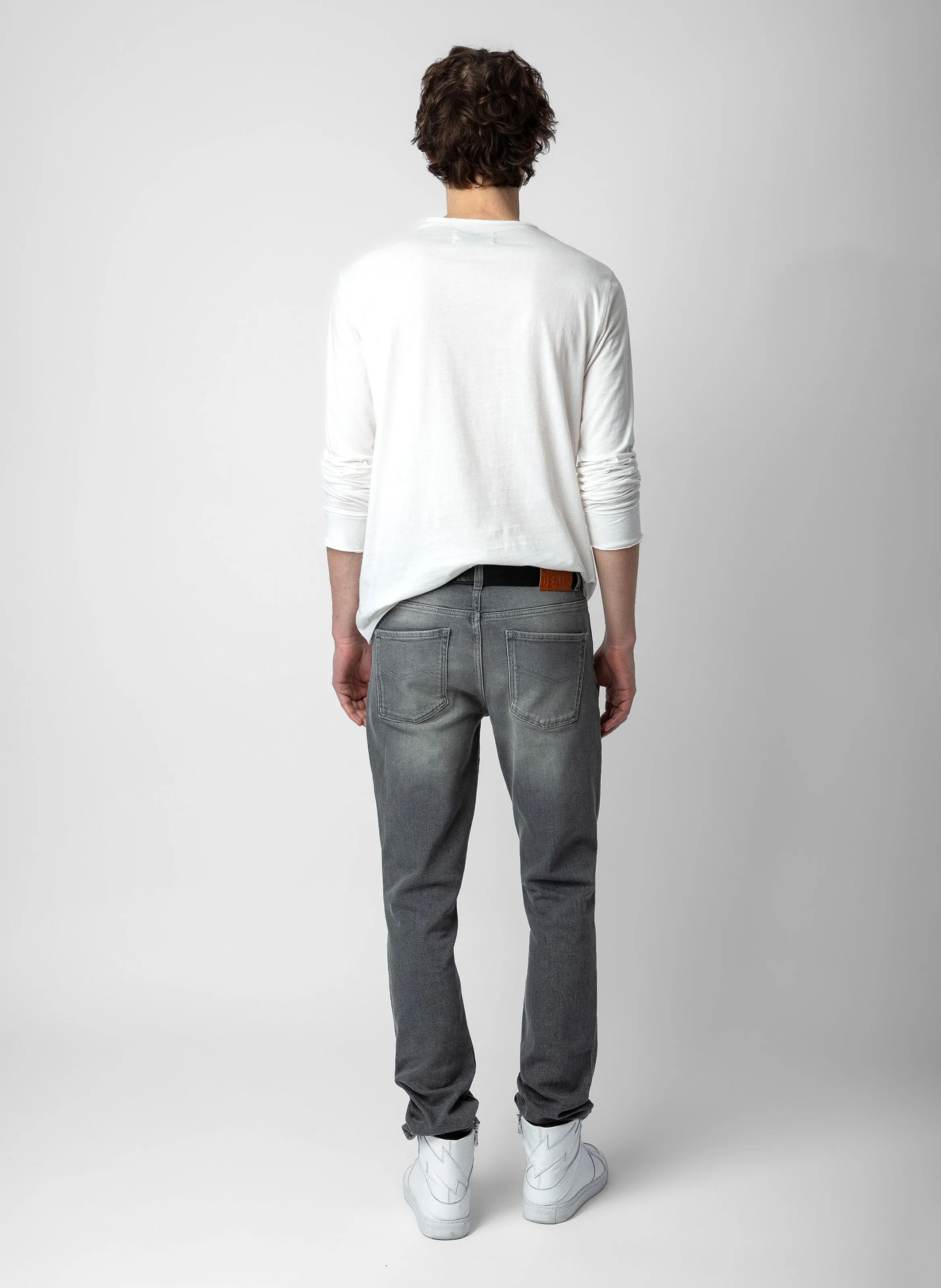 ZADIG&VOLTAIRE  Tee-shirt col tunisien regular-fit en coton monastir - Blanc