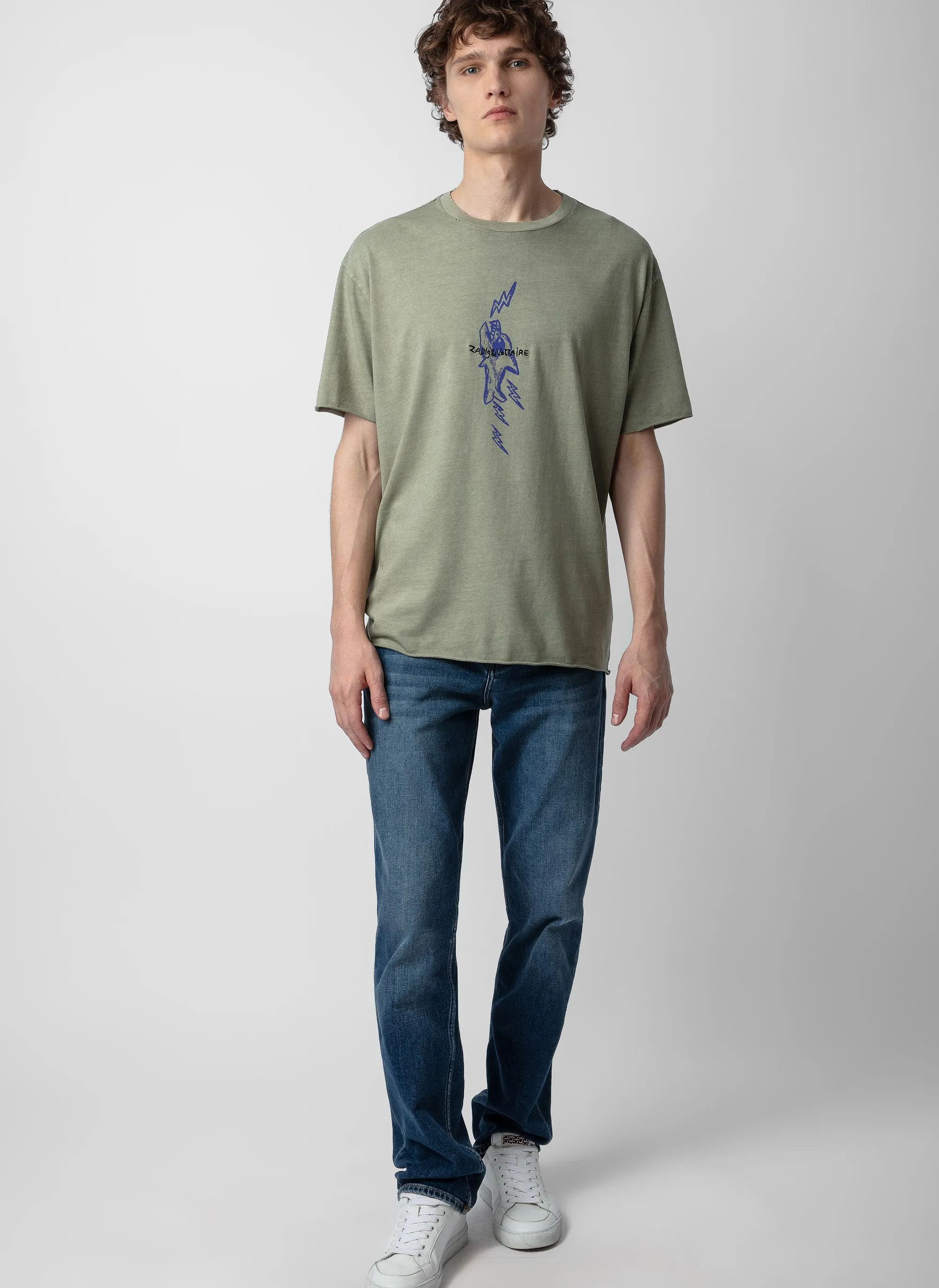 ZADIG&VOLTAIRE  Tee-shirt droit col rond en coton thilo - Multicolore